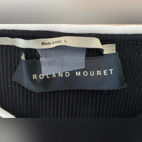 Roland Mouret Off the Shoulder Top, Size L - Picture 7 of 8